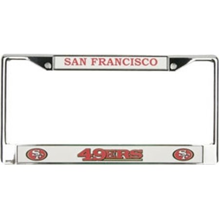 CISCO INDEPENDENT San Francisco 49ers License Plate Frame Chrome 9474638144
